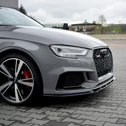 Maxton Front Splitter V.1 Audi RS3 8V Facelift Sedan (2017-20)