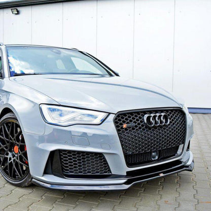 Maxton Front Splitter V.1 Audi RS3 8Va Sportback Pre-Facelift (2015-2016)