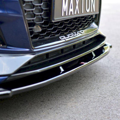 Maxton Front Splitter V.1 Audi RS4 B9 (2017-Up)