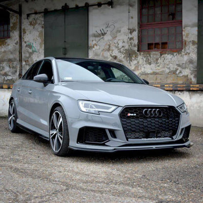 Maxton Front Splitter V.2 Audi RS3 8V Facelift Sedan (2017-20)