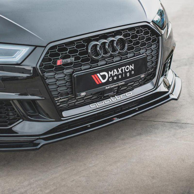 Maxton Front Splitter V.3 Audi RS3 8V Facelift (2017-Up)