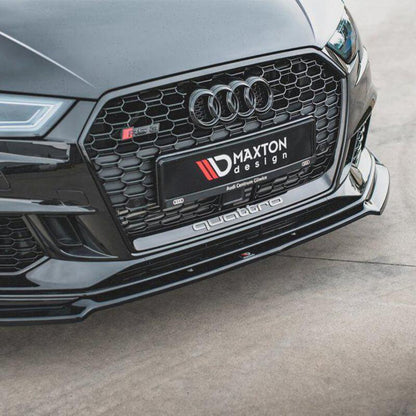 Maxton Front Splitter V.3 Audi RS3 8V Facelift (2017-Up)