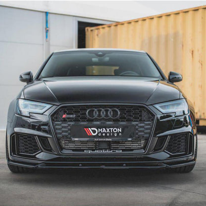 Maxton Front Splitter V.4 Audi RS3 8V Facelift (2017-Up)