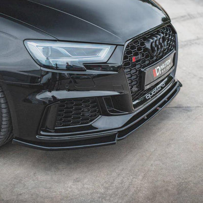 Maxton Front Splitter V.4 Audi RS3 8V Facelift (2017-Up)