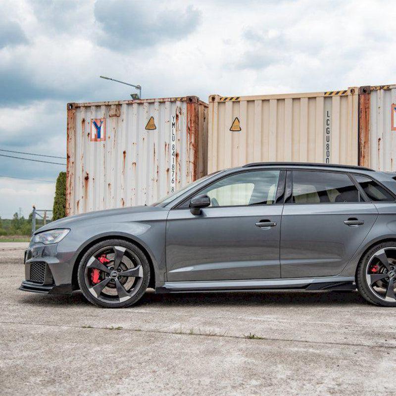 Maxton Racing Side Skirt Splitters (+Flaps) Audi RS3 8V Sportback (2015-2016)
