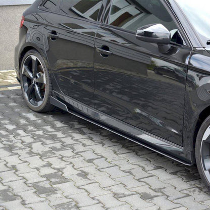 Maxton Racing Side Skirts Diffusers V.2 Audi RS3 8V Facelift Sportback (2017-20)