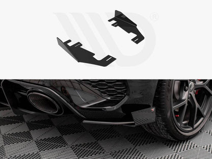 Maxton Rear Side Flaps Audi RS3 Sportback 8Y (2020-) in Gloss Black