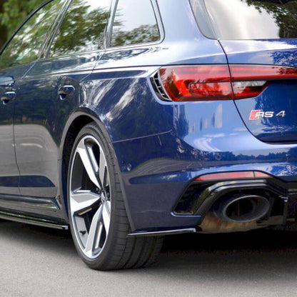 Maxton Rear Side Splitters Audi RS4 B9 Avant (2017-Up)