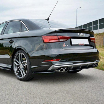 Maxton Rear Side Splitters Audi S3 / A3 S-Line 8V Fl Sedan
