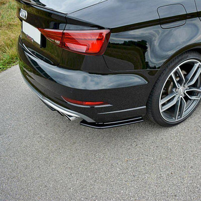 Maxton Rear Side Splitters Audi S3 / A3 S-Line 8V Fl Sedan