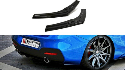 Maxton Rear Side Splitters BMW 1 F20/F21 M-Power (Facelift) In Gloss Black