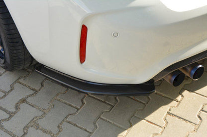 Maxton Rear Side Splitters BMW M2 F87 (2016-) In Gloss Black