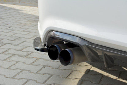 Maxton Rear Side Splitters BMW M2 F87 (2016-) In Gloss Black