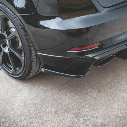 Maxton Rear Side Splitters V.2 Audi RS3 8V Sportback Facelift (2019-Up)