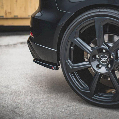 Maxton Rear Side Splitters V.2 Audi RS3 8V Sportback Facelift (2019-Up)