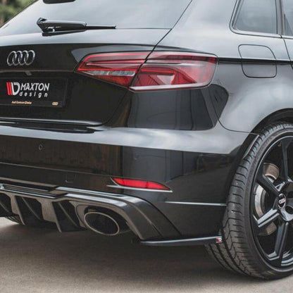 Maxton Rear Side Splitters V.2 Audi RS3 8V Sportback Facelift (2019-Up)