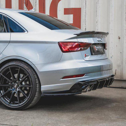 Maxton Rear Side Splitters V.2 Audi S3 Sedan 8V Facelift (2016-2020)