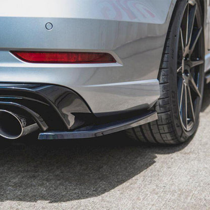 Maxton Rear Side Splitters V.2 Audi S3 Sedan 8V Facelift (2016-2020)