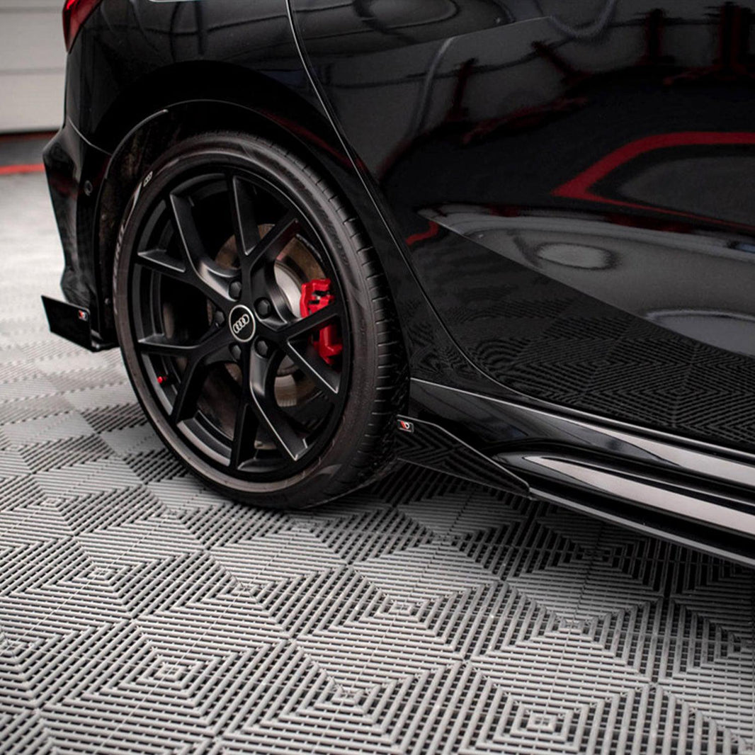 Maxton Side Flaps Audi RS3 Sportback 8Y (2020-) in Gloss Black
