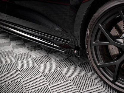 Maxton Side Flaps Audi RS3 Sportback 8Y (2020-) in Gloss Black