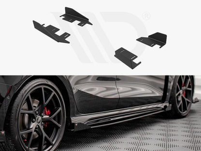 Maxton Side Flaps Audi RS3 Sportback 8Y (2020-) in Gloss Black