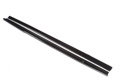 Maxton Side Skirts Diffusers Audi S3 / A3 S-Line 8V / 8V Fl Hatchback in Gloss Black