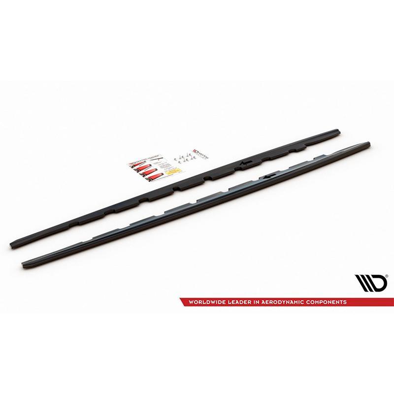 Maxton Side Skirts Diffusers BMW 1 Series F40 M135I /M-Sport In Gloss Black