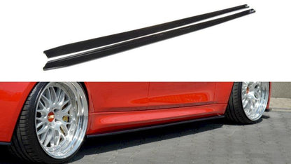 Maxton Side Skirts Diffusers V.1 BMW M3 F80 (2014-18) In Gloss Black