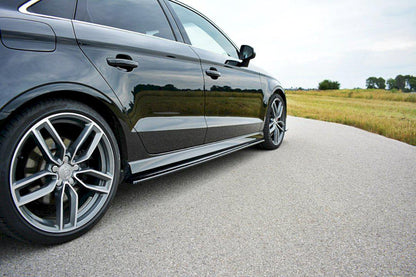 Maxton Side Skirts Splitters Audi S3 / A3 S-Line 8V / 8V Fl Sedan