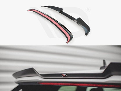 Maxton Spoiler Cap V.1 Audi RS3 / S3 / A3 S-Line Sportback 8Y (2020-) in Gloss Black