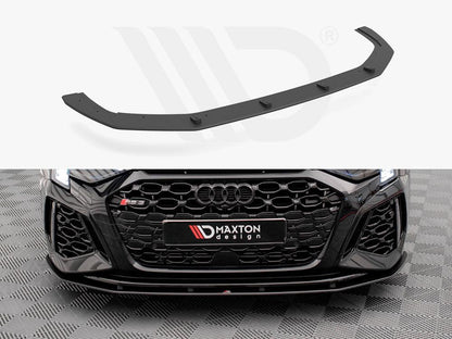 Maxton Street Pro Front Splitter Audi RS3 Sportback 8Y (2020-) in Black