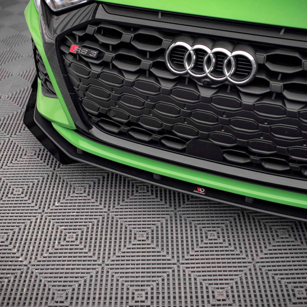 Maxton Street Pro Front Splitter V.1 (+FLAPS) for Audi RS3 8Y (2020-)