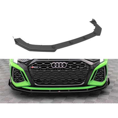 Maxton Street Pro Front Splitter V.1 (+FLAPS) for Audi RS3 8Y (2020-)