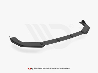 Maxton Street Pro Front Splitter V.1 (+Flaps) Audi RS3 Sportback 8Y (2020-) in Black