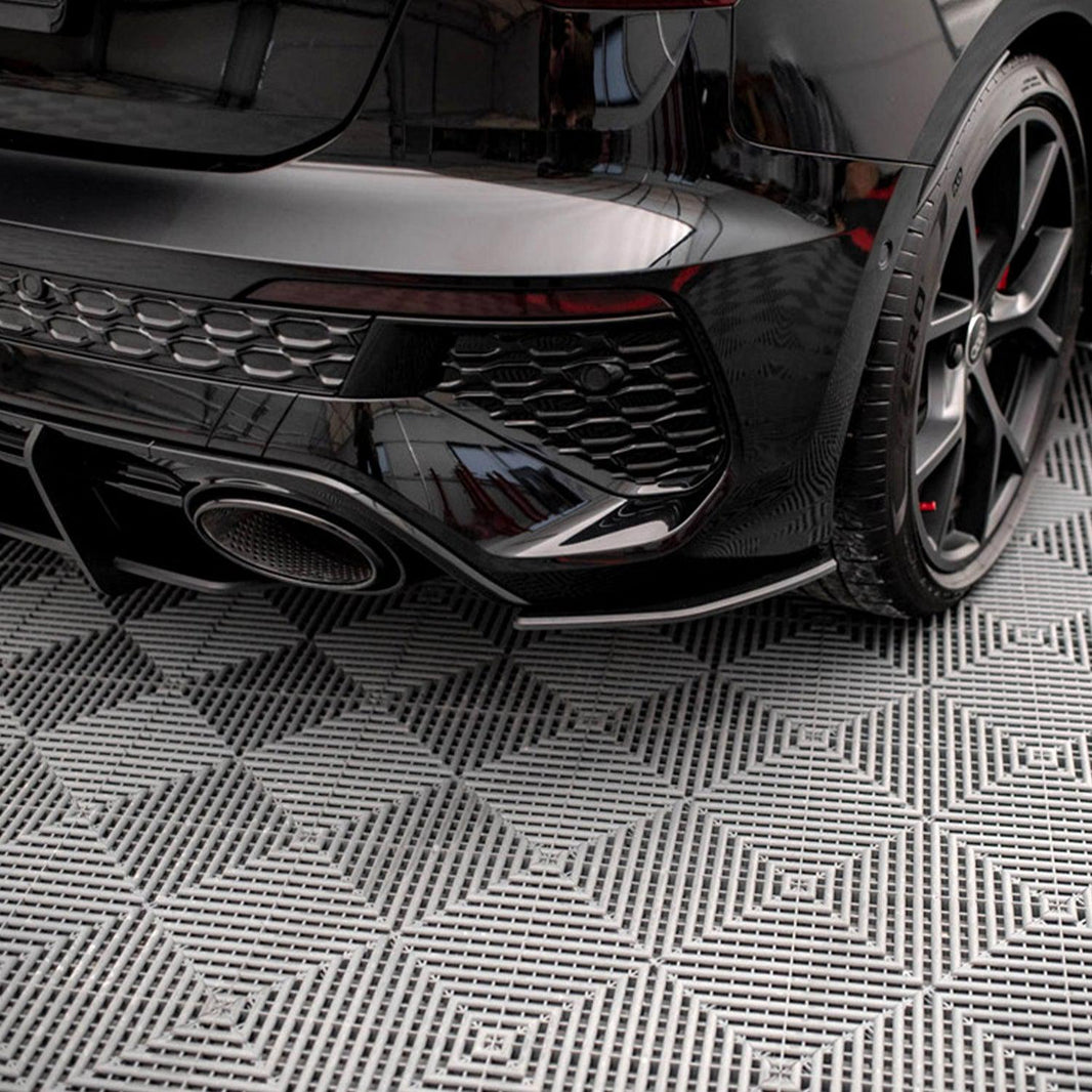 Maxton Street Pro Rear Side Splitters Audi RS3 Sportback 8Y (2020-) in Black