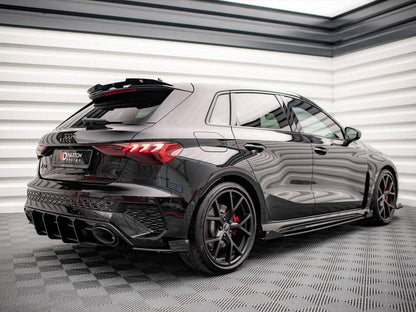Maxton Street Pro Rear Side Splitters (+Flaps) AUDI RS3 Sportback 8Y (2020-)
