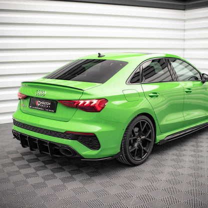 Maxton Street Pro Rear Side Splitters (+Flaps) for Audi RS3 Sedan 8Y (2020-)