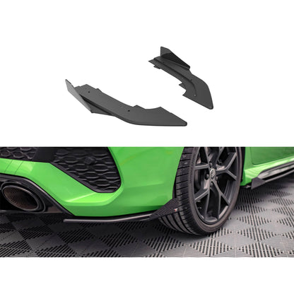 Maxton Street Pro Rear Side Splitters (+Flaps) for Audi RS3 Sedan 8Y (2020-)