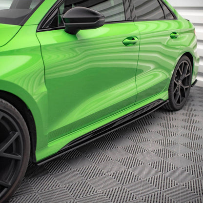Maxton Street Pro Side Skirts Diffusers for Audi RS3 Sedan 8Y (2020-)