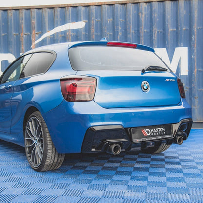 Maxton BMW M135i Pre LCI Rear Diffuser In Gloss Black (F20/F21)