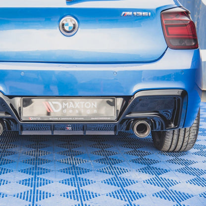 Maxton BMW M135i Pre LCI Rear Diffuser In Gloss Black (F20/F21)