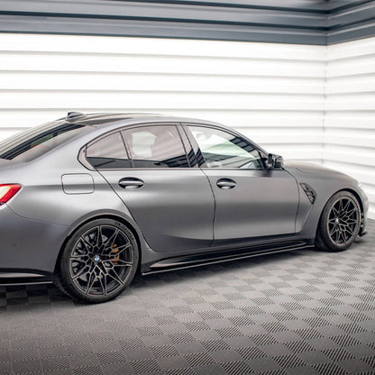 Maxton Design BMW M3 Street Pro Side Skirts In Black (G80)