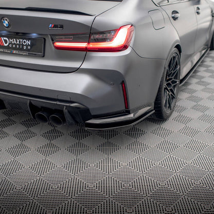 Maxton Design BMW M3 V1 Rear Side Splitters In Gloss Black (G80)