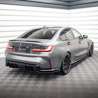 Maxton Design BMW M3 V1 Rear Side Splitters In Gloss Black (G80)