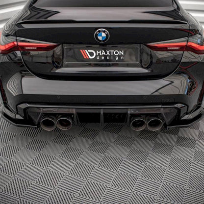 Maxton Design BMW M4 Rear Side Splitters In Gloss Black (G82/G83)