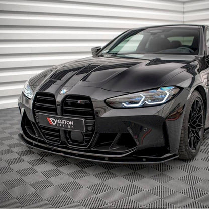 Maxton Design BMW M3/M4 Street Pro Front Splitter In Black (G80/G81/G82/G83)
