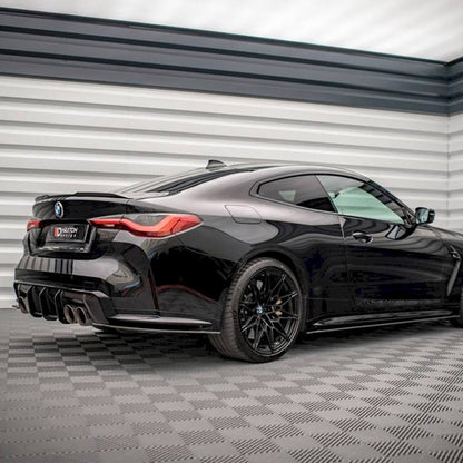 Maxton Design BMW M4 Street Pro Rear Side Splitters In Black (G82/G83)