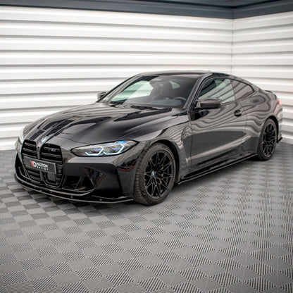 Maxton Design BMW M4 Street Pro Side Skirts In Black (G82/G83)