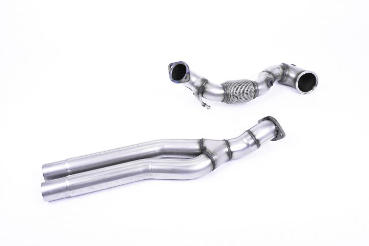 Milltek Sport Audi RS3 Sportback 400Ps Large-Bore Downpipe And De-Cat Exhaust