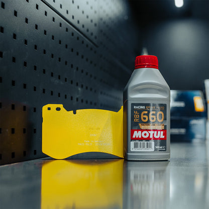 Pagid Racing RSL29 Front & Rear Brake Pads Set + MOTUL 660 Brake Fluid For BMW G8X M Vehicles (G87 M2, G80 M3 & G82 M4)